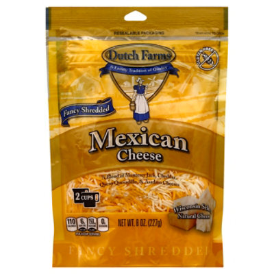 Dutch Farms Fancy Shredded Mexican Cheese 8 Oz - 8 OZ - Image 1