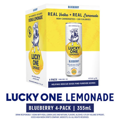 Lucky One Lemonade Blueberry 4pk - 4-355 ML - Image 2