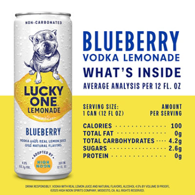 Lucky One Lemonade Blueberry 4pk - 4-355 ML - Image 5