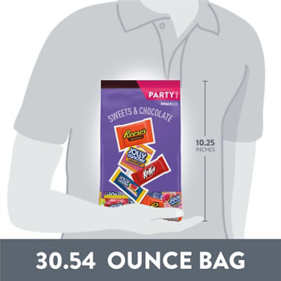 Sweets And Chocolate Snack Size Bar Party Bag Asst Sub Jolly Rancher Lollipops, Jolly Rancher Stix, - 30.54OZ - Image 5