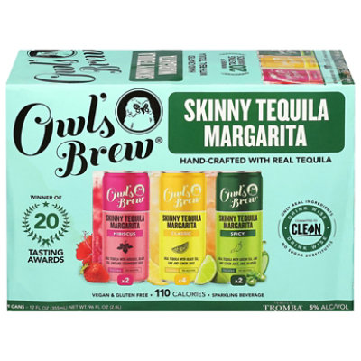 Owls Brew Skinny Tequila Margarita Vrty - 8-12 FZ - Image 1