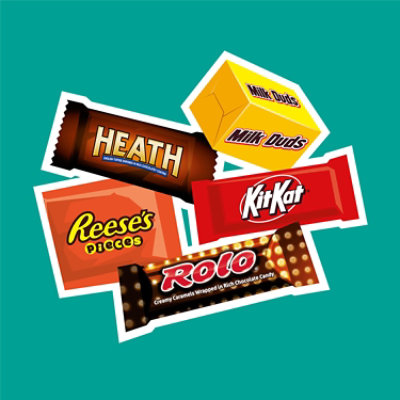 Snack Size Bar Party Bag Asst Sub Reeses Pieces Rolo Heath Milk Chocolate English Toffee Milk Du - 33.08 OZ - Image 3