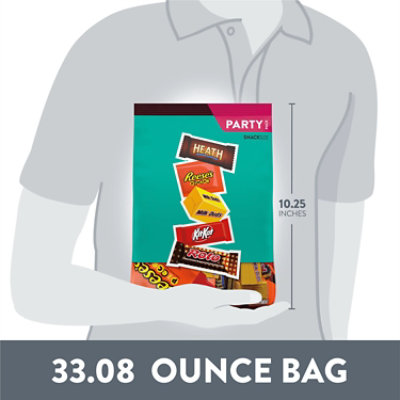 Snack Size Bar Party Bag Asst Sub Reeses Pieces Rolo Heath Milk Chocolate English Toffee Milk Du - 33.08 OZ - Image 5
