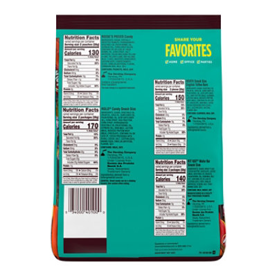 Snack Size Bar Party Bag Asst Sub Reeses Pieces Rolo Heath Milk Chocolate English Toffee Milk Du - 33.08 OZ - Image 2