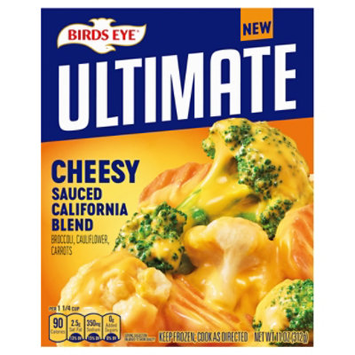 Birds Eye Ultimate Cheesy Sauced California Blend, Frozen Vegetables, Dinner Sides, 11 Oz - 11 OZ - Image 1