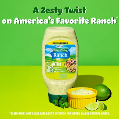 Hidden Valley Cilantro Lime Ranch Condiment And Dressing, Easy Squeeze Bottle, 16 Fluid Ounces - 16 FZ - Image 4