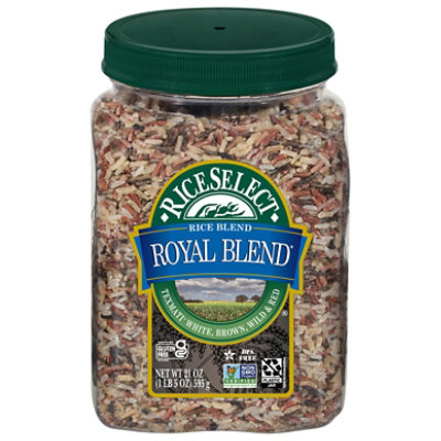 RiceSelect Royal Blend, Texmati White, Brown, Wild, & Red Rice, 21-Ounce Jars (Pack of 4) ( Value Bu - Image 1