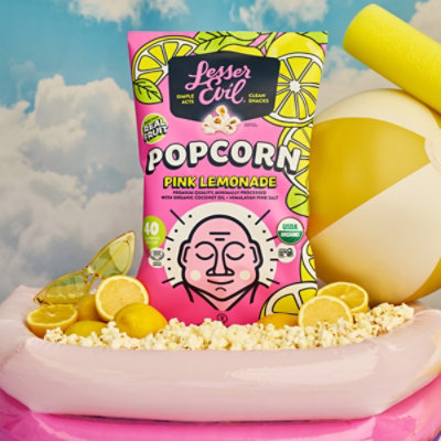 Lesser Evil Popcorn Pink Lemonade 4.6oz - 4.6 OZ - Image 3