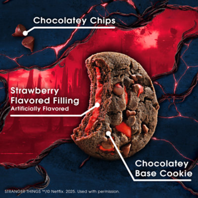 CHIPS AHOY!  Limited Edition Stranger Things Chewy Chocolatey Strawberry-Flavored Filled Soft Cookies - 10 Count - Image 5