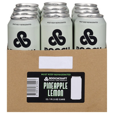 Boochcraft Pineapple Lemon, 19.2oz In Cans - 19.2 FZ - Image 1