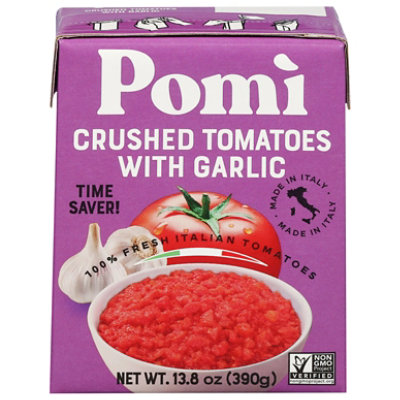 Pomi Tomatoes Crushed Garlic - 13.8 OZ - Image 1