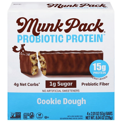 Munk Pack Protein Bar Cookie Dough 4pk - 8.04 OZ - Image 1