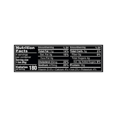 Jack Daniel's Chicken Hot Honey Sausage 12 Oz - 12 OZ - Image 2
