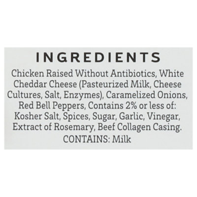 Amylu Caramelized Onion & White Cheddar Chicken Sausage 12 Oz - 12 OZ - Image 4