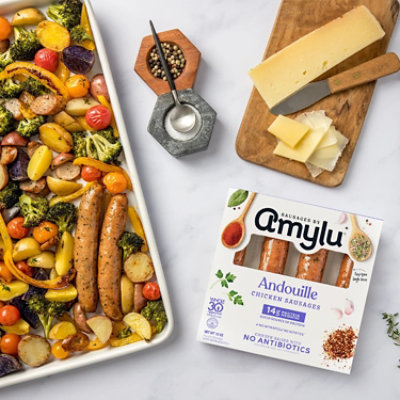 Amylu Andouille Chicken Sausage 12 Oz - 12 OZ - Image 5