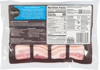 Signature Select Center Cut Extra Thick Hickory Smoked Bacon 12 Oz - 12 OZ - Image 5