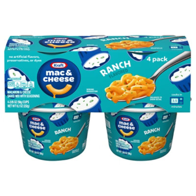 Kraft Mac N Cheese Cups Ranch 4pk - 4-1.9 OZ - Image 2