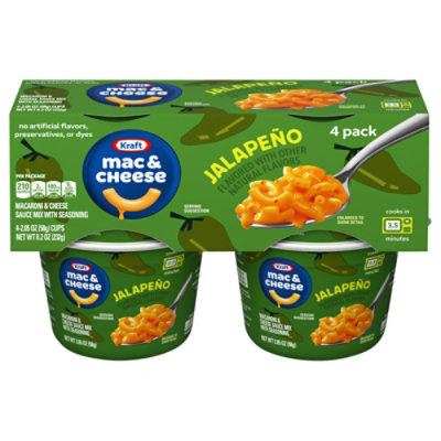Kraft Mac N Cheese Cups Jalapeno 4pk - 4-2.05 OZ - Image 1
