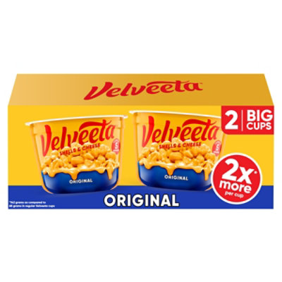 Velveeta Shells & Cheese Original Microwaveable Shell Pasta & Cheese Sauce Big - 2- 5 Oz - Image 1
