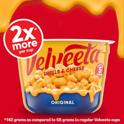 Velveeta Shells & Cheese Original Microwaveable Shell Pasta & Cheese Sauce Big - 2- 5 Oz - Image 3