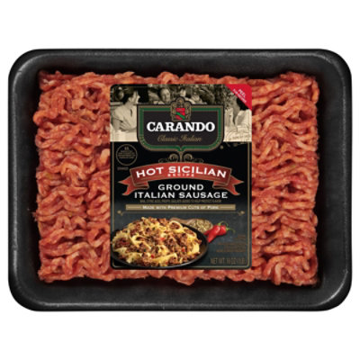 Carando Hot Sicilian Ground Sausage 16 Oz - 16 OZ - Image 2