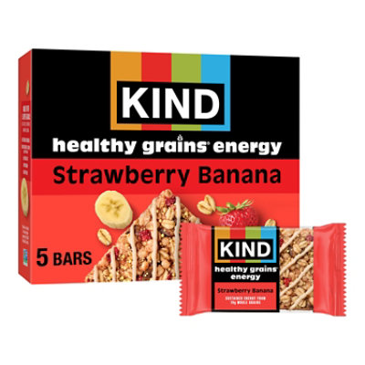 Kind Healthy Grain Energy Strw Banana 5-1.41oz - 5 CT - Image 1