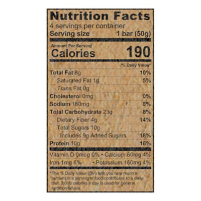 Kodiak Breakfast Bar Cinnamon Oat & Apple - 7.05 OZ - Image 4