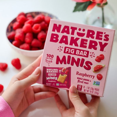 Natures Bakery Mini Raspberry Fig Bars 20 Count 1 Ounce - 20 CT - Image 5