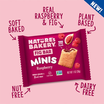 Natures Bakery Mini Raspberry Fig Bars 20 Count 1 Ounce - 20 CT - Image 3
