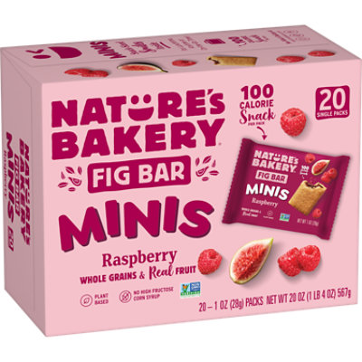 Natures Bakery Mini Raspberry Fig Bars 20 Count 1 Ounce - 20 CT - Image 1
