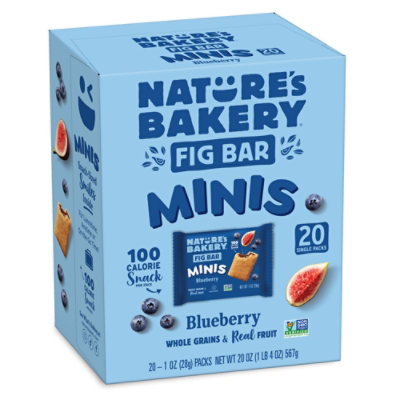 Natures Bakery Mini Blueberry Fig Bars 20 Count 1 Ounce - 20 CT