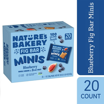 Natures Bakery Mini Blueberry Fig Bars 20 Count 1 Ounce - 20 CT - Image 2