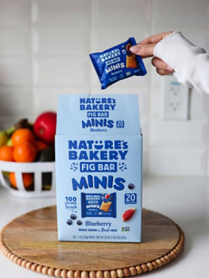 Natures Bakery Mini Blueberry Fig Bars 20 Count 1 Ounce - 20 CT - Image 5