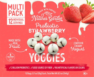 Natures Garden Probiotic Strawberry Yoggies 6 12 X 0.7oz - 8.5 OZ - Image 8
