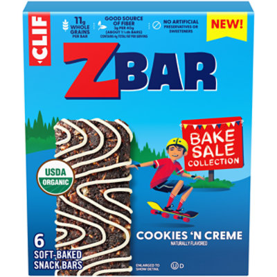Zbar Cookies N Creme Energy Bar Clif 7.62 Oz - 7.62 OZ - Image 1