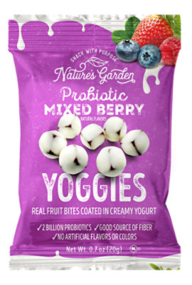 Nature's Garden Probiotic Mixed Berry Yoggies 6 / 12 X 0.7oz - 8.5 OZ - Image 2