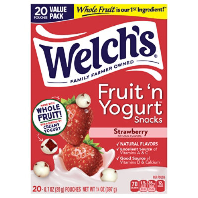 Welch's Fruit 'n Yogurt Strawberry - 20 CT - Image 1