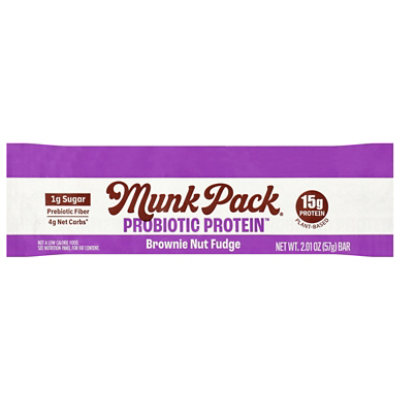 Munk Pack Bar Brownie Nut Fudge Single - 2.1 OZ - Image 1