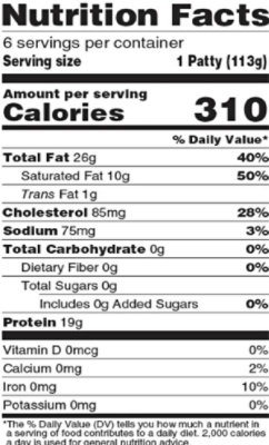 Butcher's House Angus Beef Patties 24 Oz - 24 OZ - Image 3