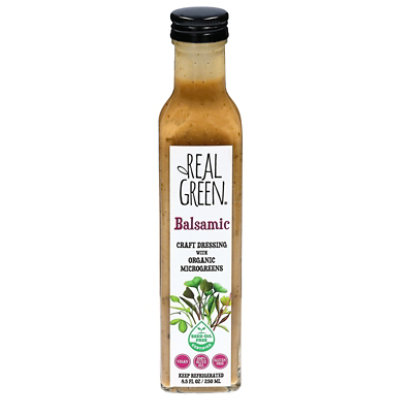Real Green Dressing Balsamic - 8.5 FZ - Image 1