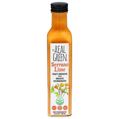 Real Green Dressing Serrano Lime - 8.5 FZ - Image 1