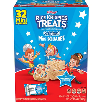 Kelloggs Original Rice Krispies Treats Squares With Sprinkles 12.4 Ounce - 12.4 OZ - Image 1