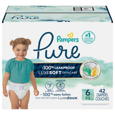 Pampers Pure Protection Diapers Base Version 4.5x 6/giant - 42 CT - Image 2