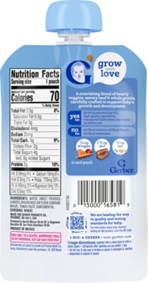 Gerber Nourishing Blends Sweet Potato Carrot Beef And Tomato Veggie Puree, Savory Beef And Whole Gra - 3.5 OZ - Image 5
