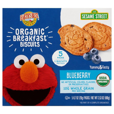 Earths Best Sesame Street Blueberry Oat Breakfast Bar - 3.53 OZ - Image 1