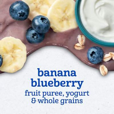 Gerber Infant Puree Toddler Fruit Yogurt Grain Banana Blueberry 3.5oz Pouch - 3.5 OZ - Image 3