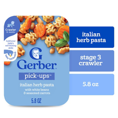 Gerber Infant Age Up Meal Italian Pasta White Bean Carrot - 5.8 OZ - Image 1