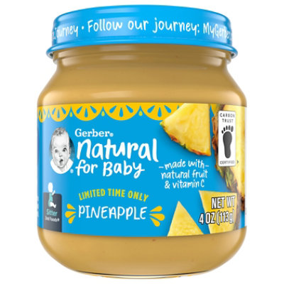 Gerber Pineapple 4 Oz Jar - 4 OZ - Image 1