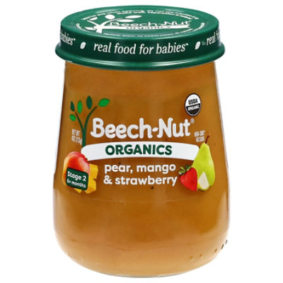 Beech-nut Organics Stage 2 Organic Baby Food Pear Mango & Strawberry - 4 OZ - Image 2