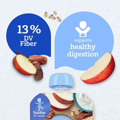 Gerber Infant Puree Toddler Fruit Yogurt Grain Apple Cinnamon - 3.5 OZ - Image 2